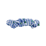 Blue Gingham Scrunchie Clip - ElleaShop