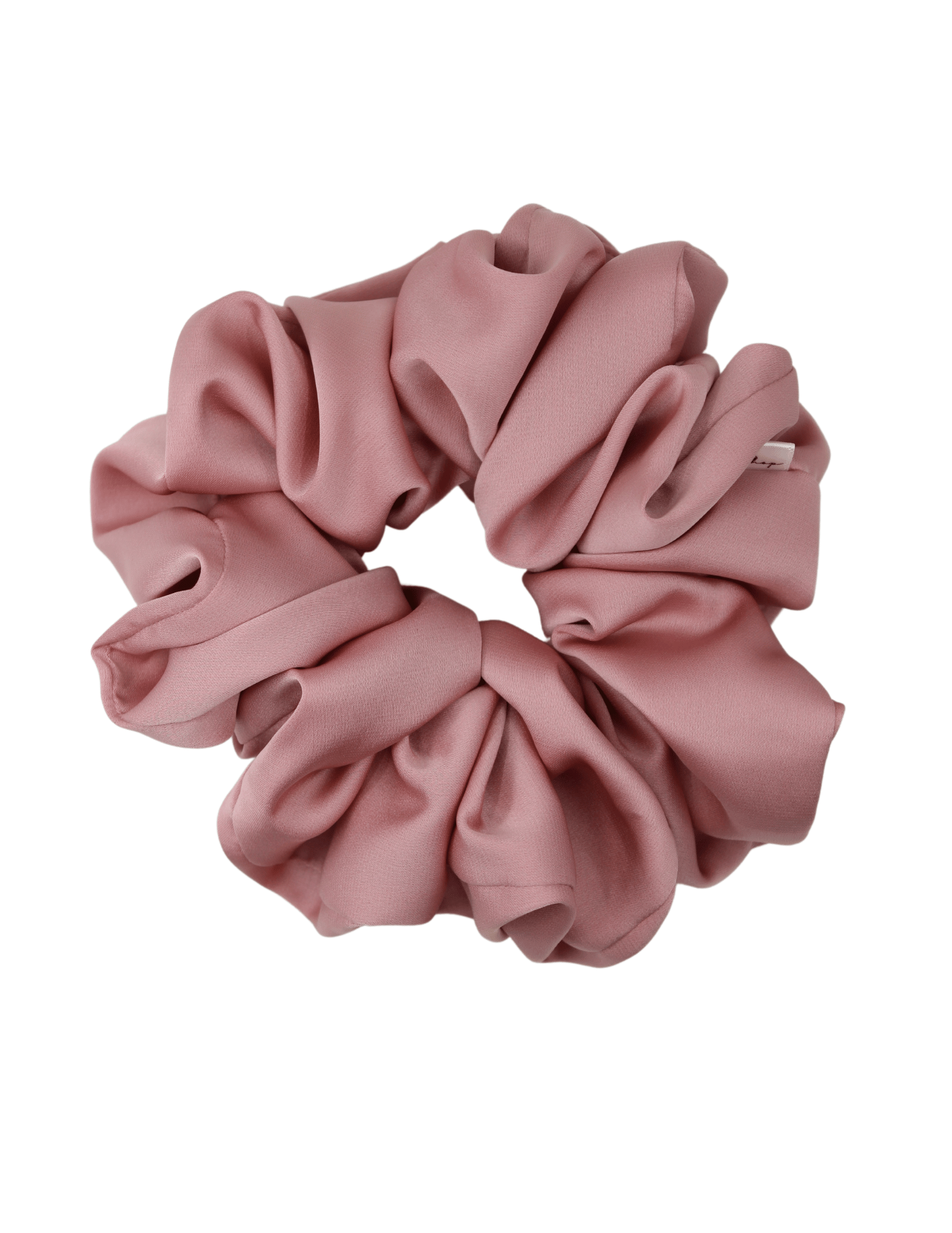 Old Rose Satin Scrunchie - ElleaShop