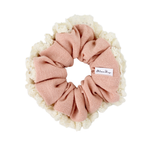 Blush & Lace Linen Scrunchie - ElleaShop