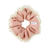 Blush & Lace Linen Scrunchie - ElleaShop