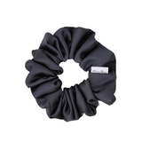 Charcoal Luxe Satin Scrunchie