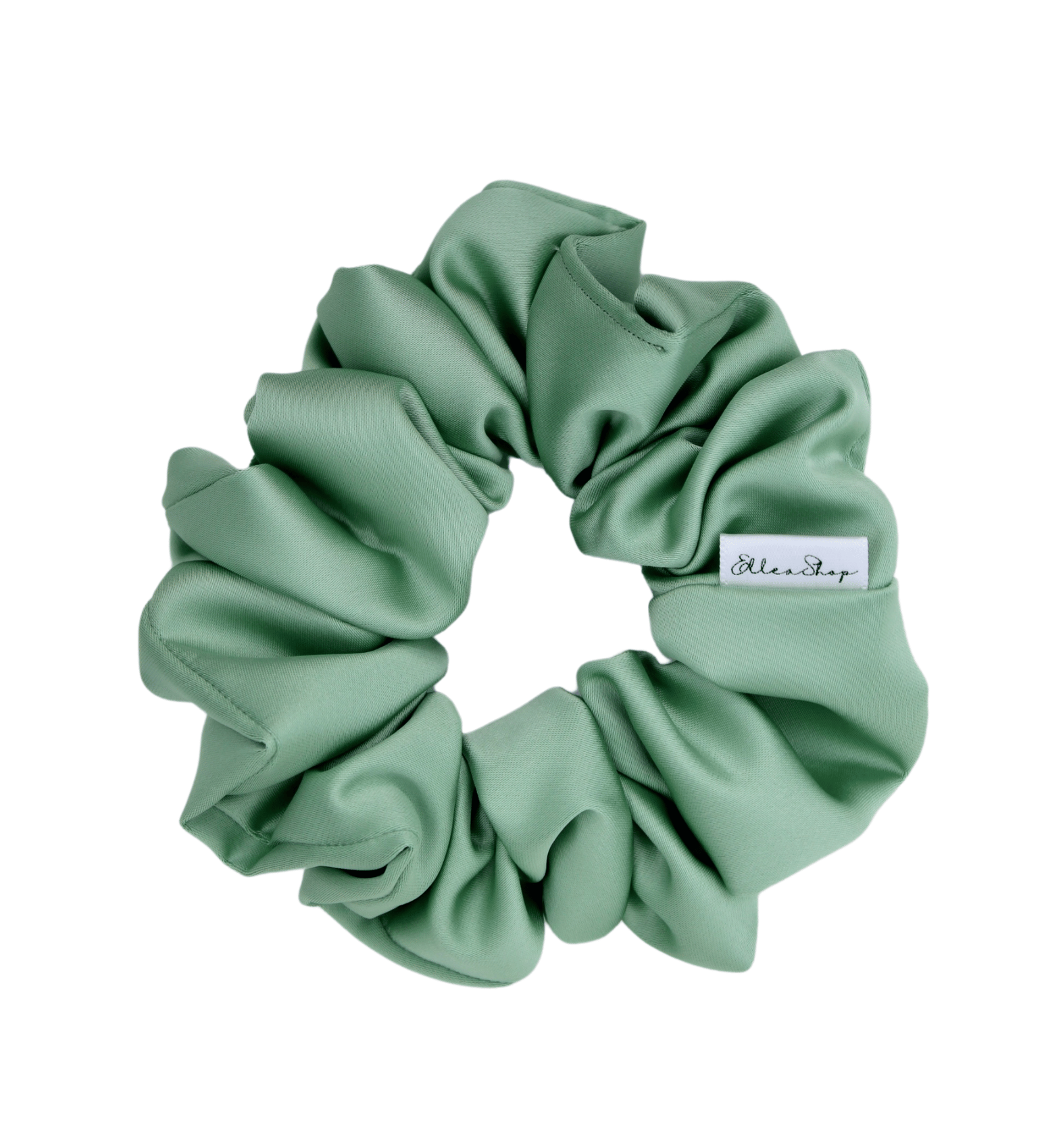 Seafoam Luxe Satin Scrunchie - ElleaShop