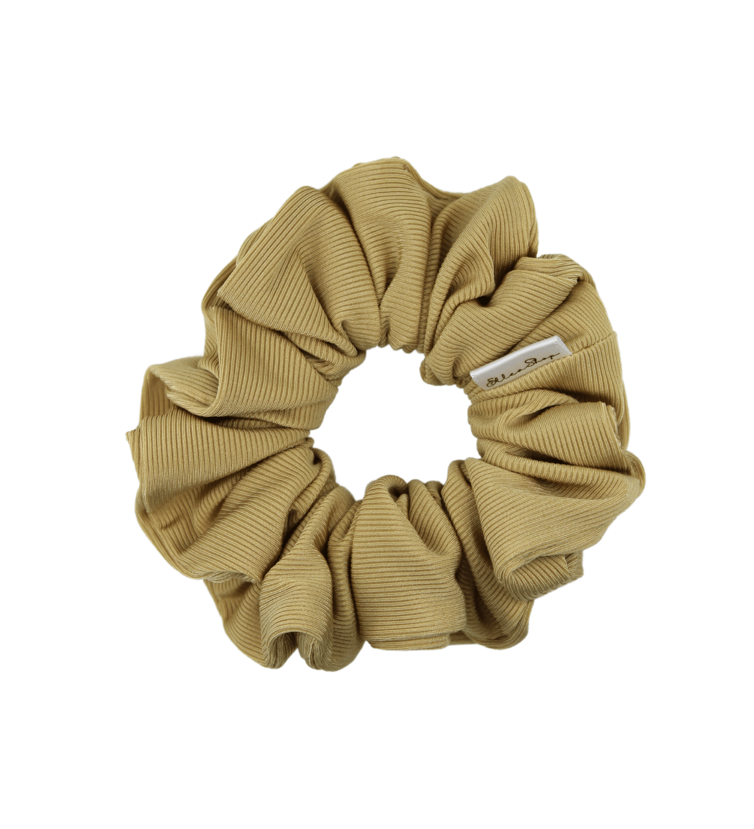 Golden Ribbed Sport Scrunchie - ElleaShop