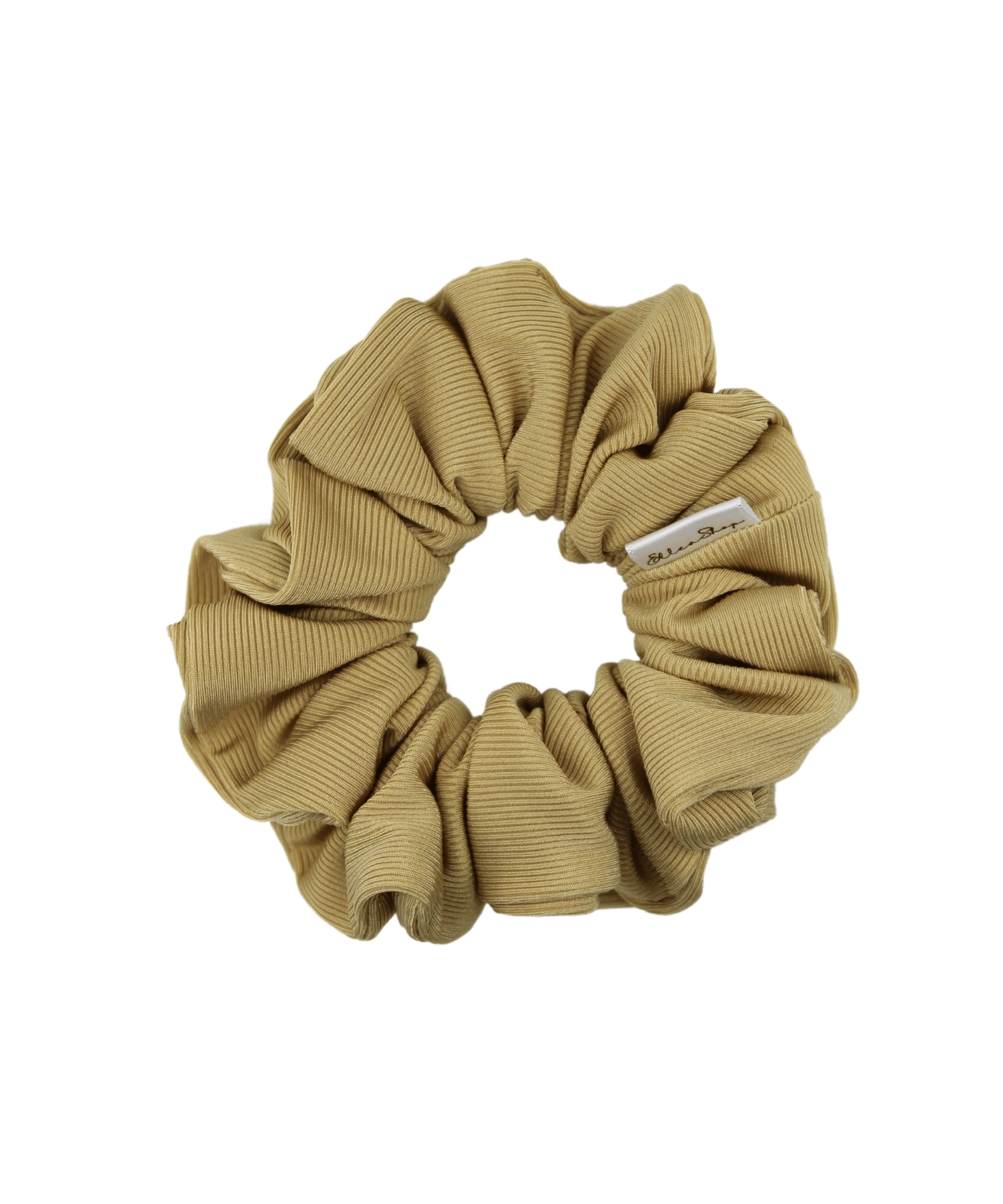 Golden Ribbed Sport Scrunchie - ElleaShop