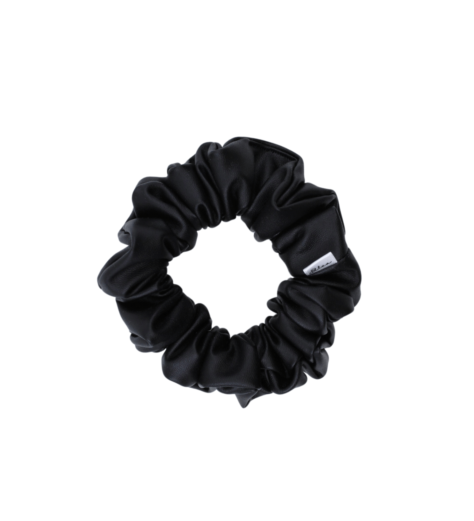 Faux Leather Scrunchie