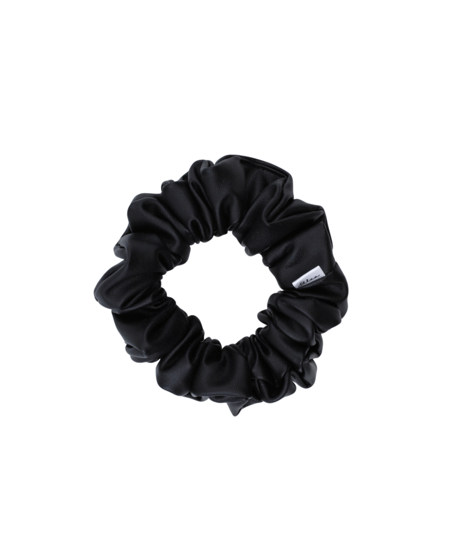 Faux Leather Scrunchie