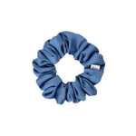 Blue Allure Luxe Satin Scrunchie - ElleaShop