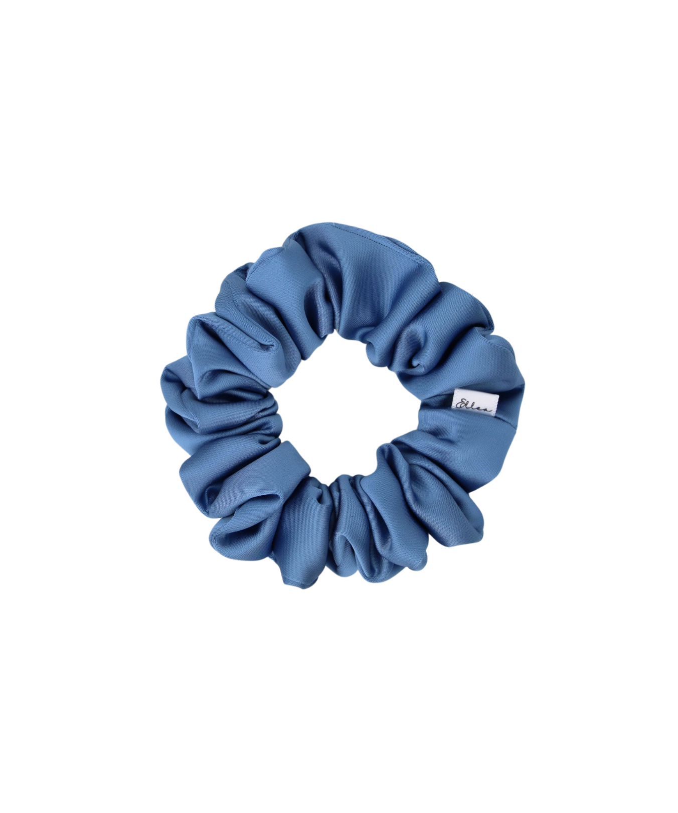 Blue Allure Luxe Satin Scrunchie - ElleaShop