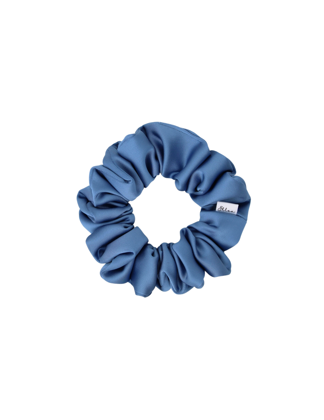 Blue Allure Luxe Satin Scrunchie - ElleaShop