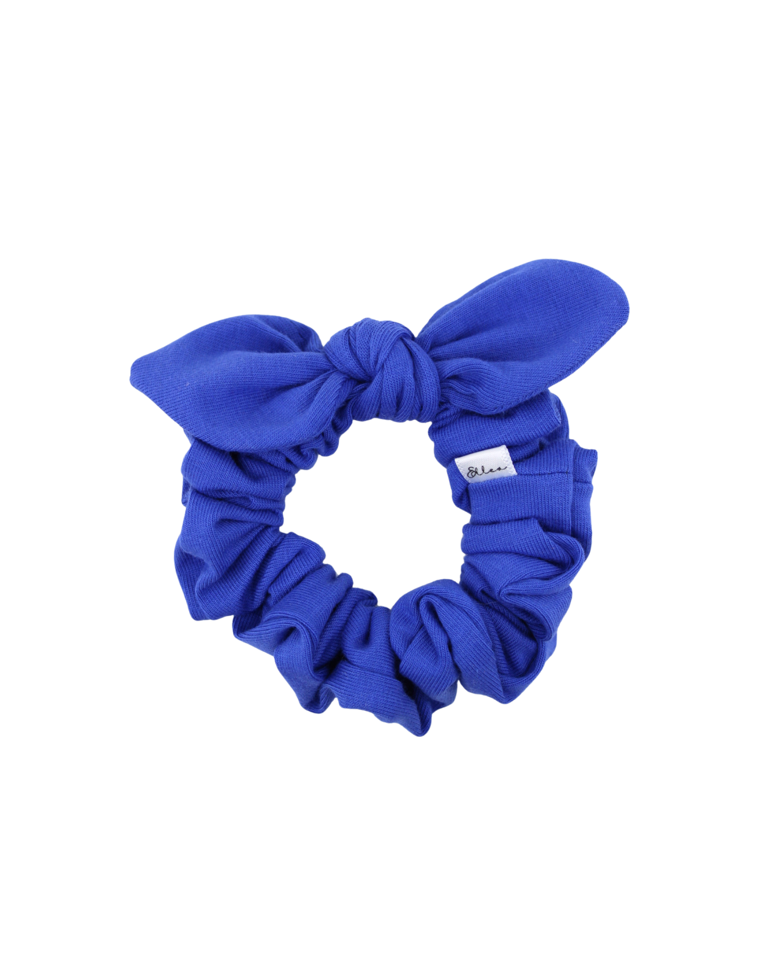 Royal Blue Bow Scrunchie - ElleaShop
