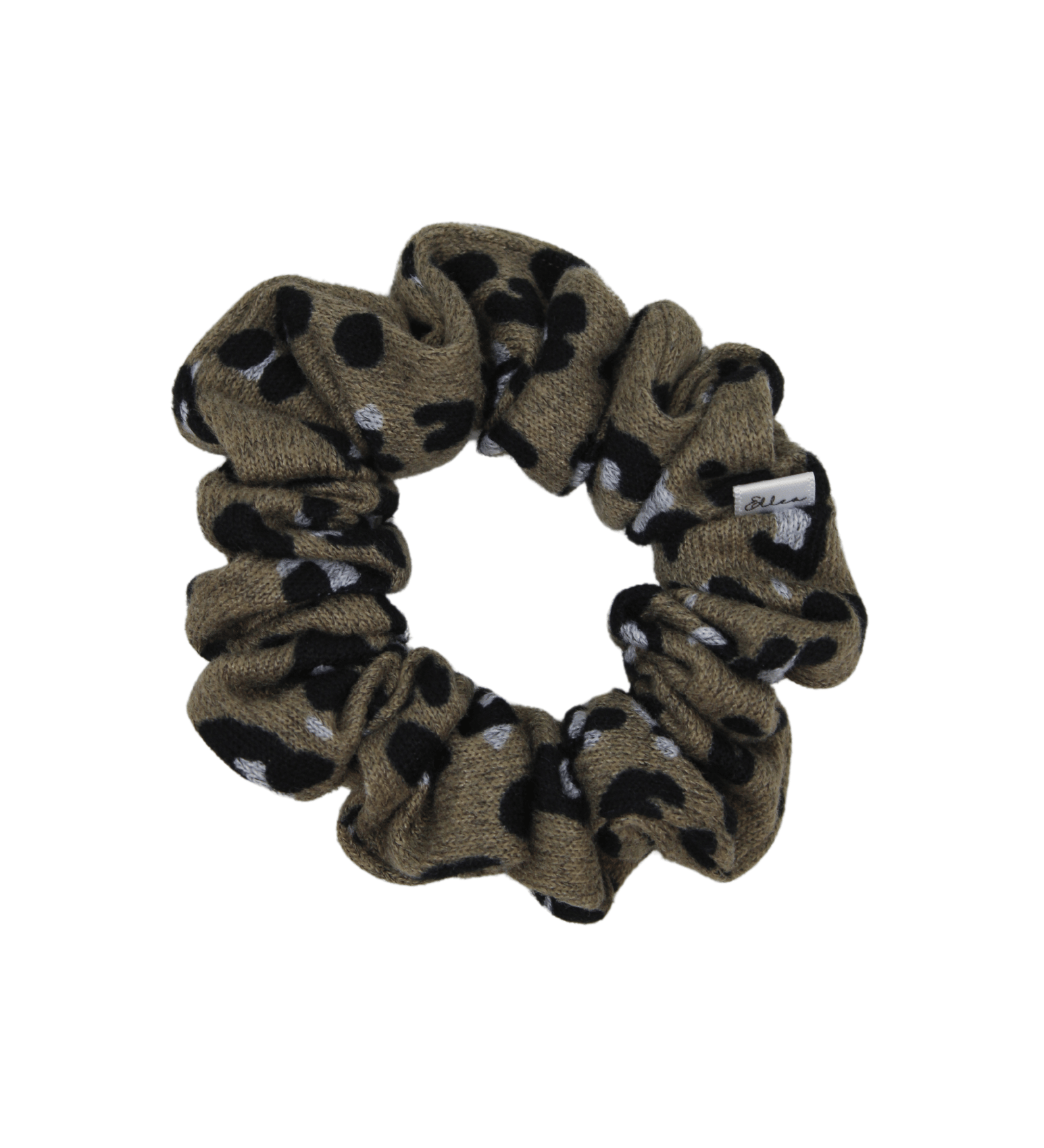 Leopard Knit Scrunchie - ElleaShop