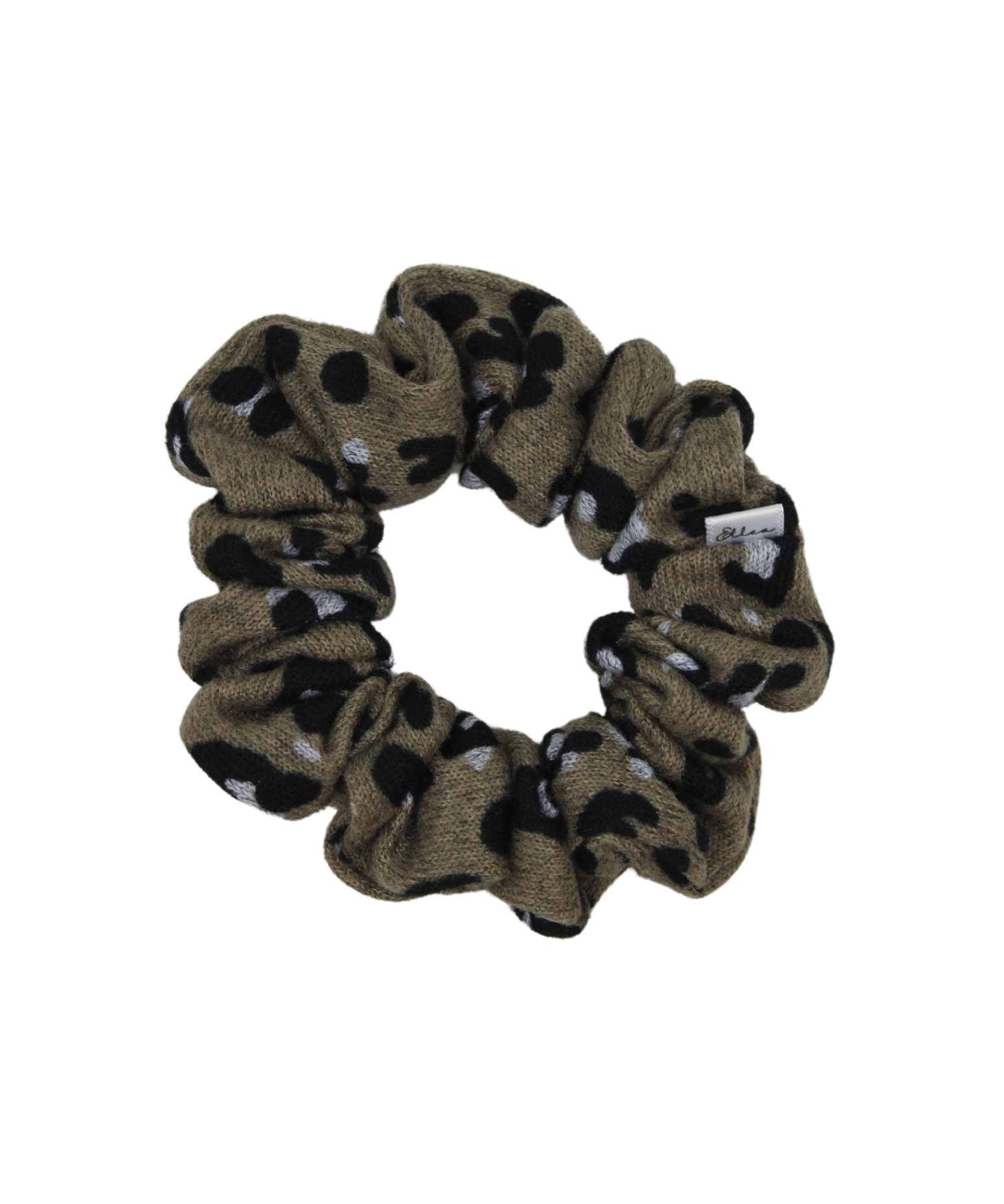 Leopard Knit Scrunchie - ElleaShop