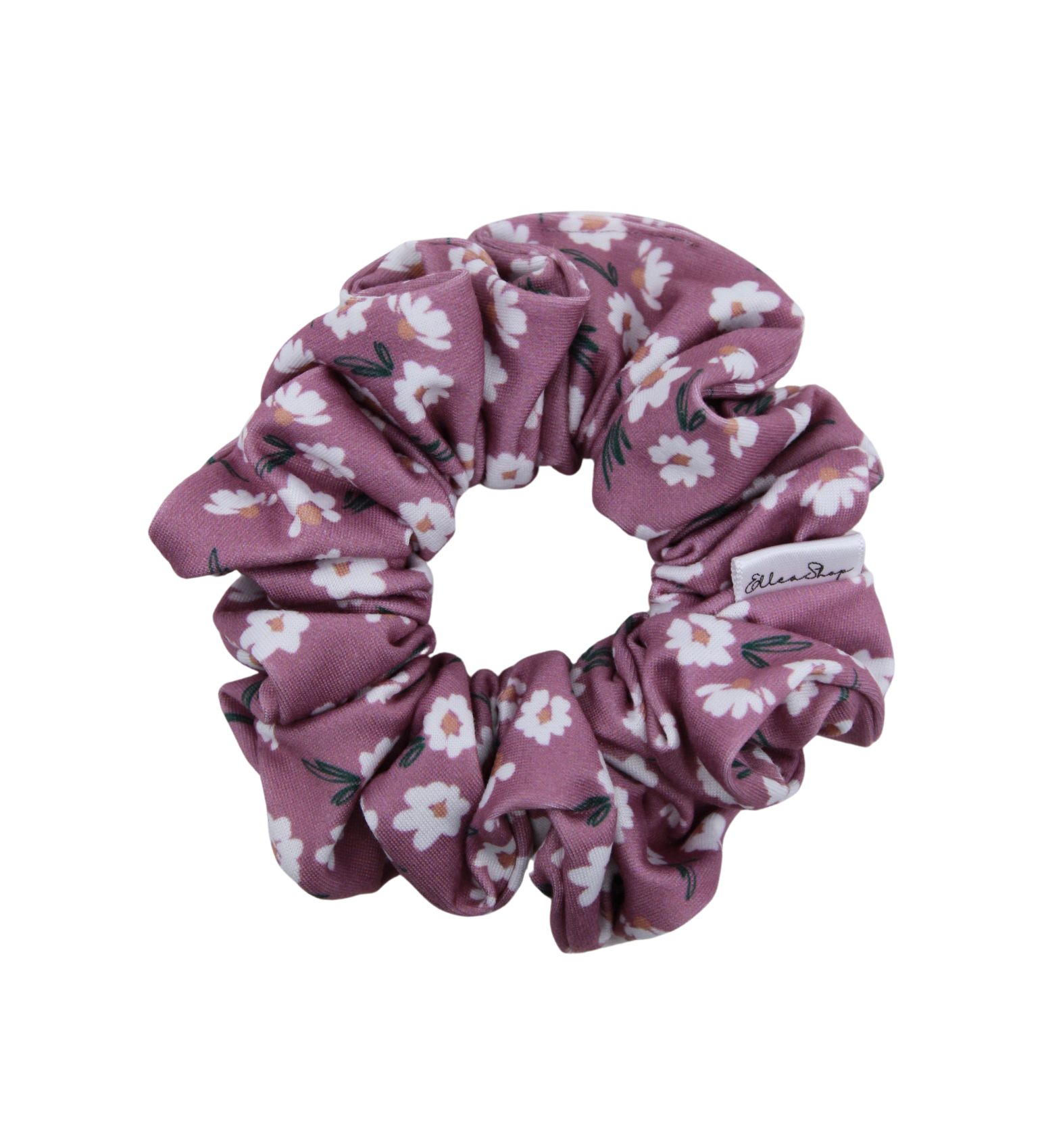 Mauve Daisy Scrunchie - ElleaShop
