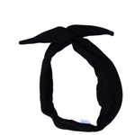 Black Muslin Wire Headband - ElleaShop