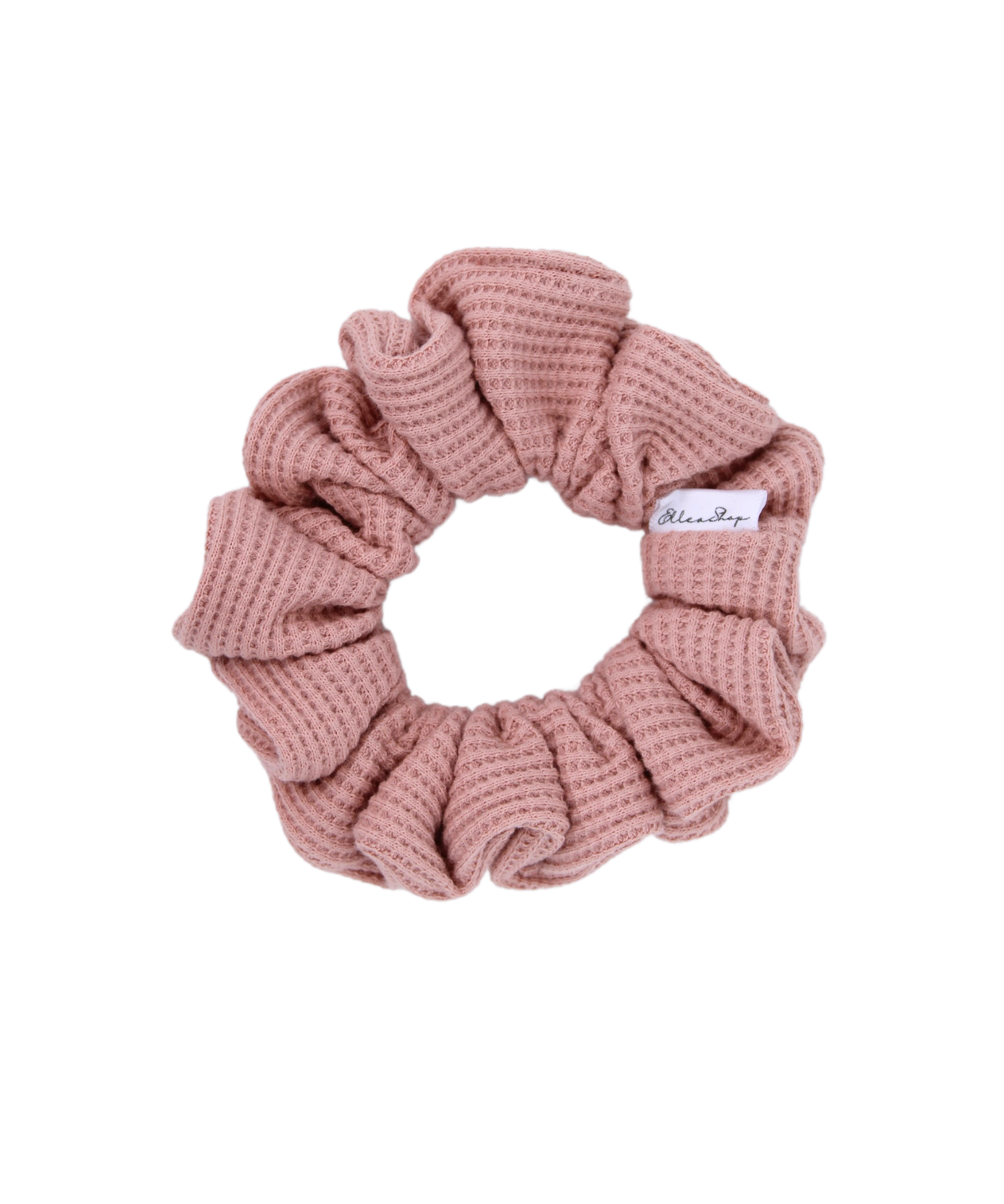 Peach Waffle Scrunchie