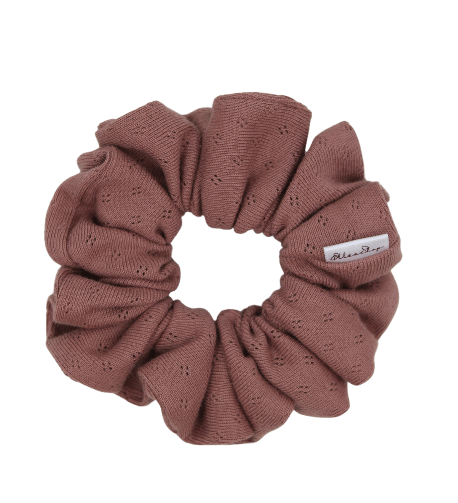 Mauve Pointelle Scrunchie - ElleaShop