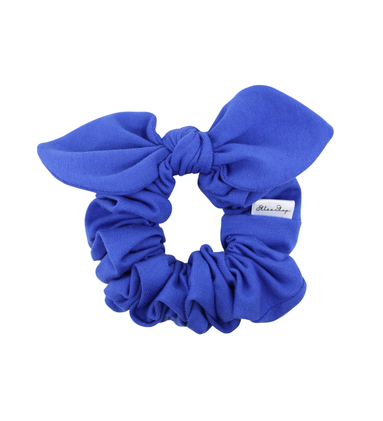 Royal Blue Bow Scrunchie - ElleaShop