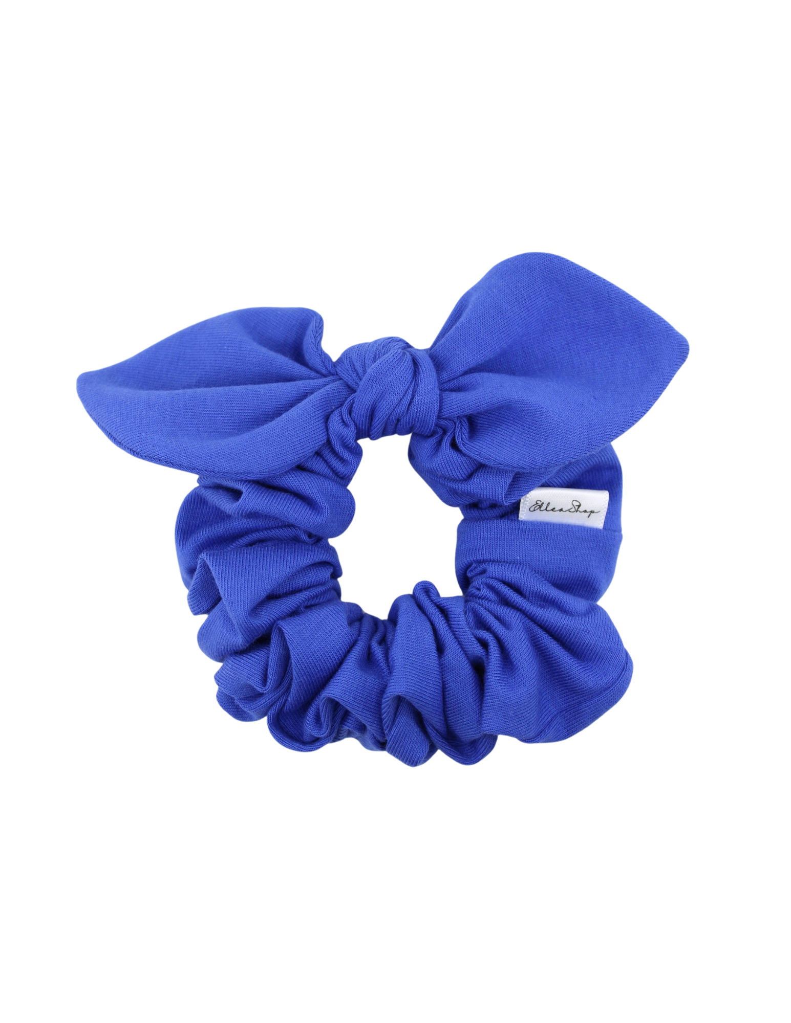 Royal Blue Bow Scrunchie - ElleaShop