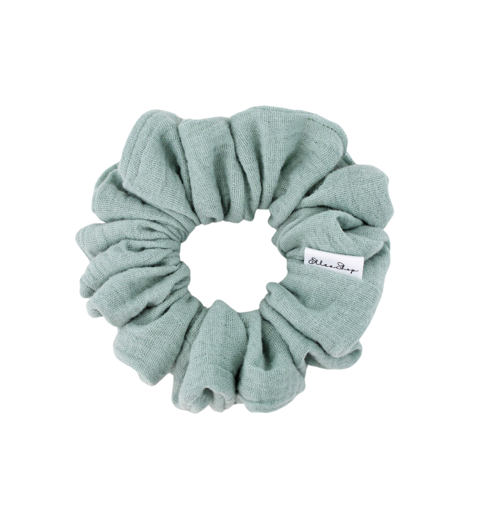 Sage Whisper Muslin Scrunchie - ElleaShop