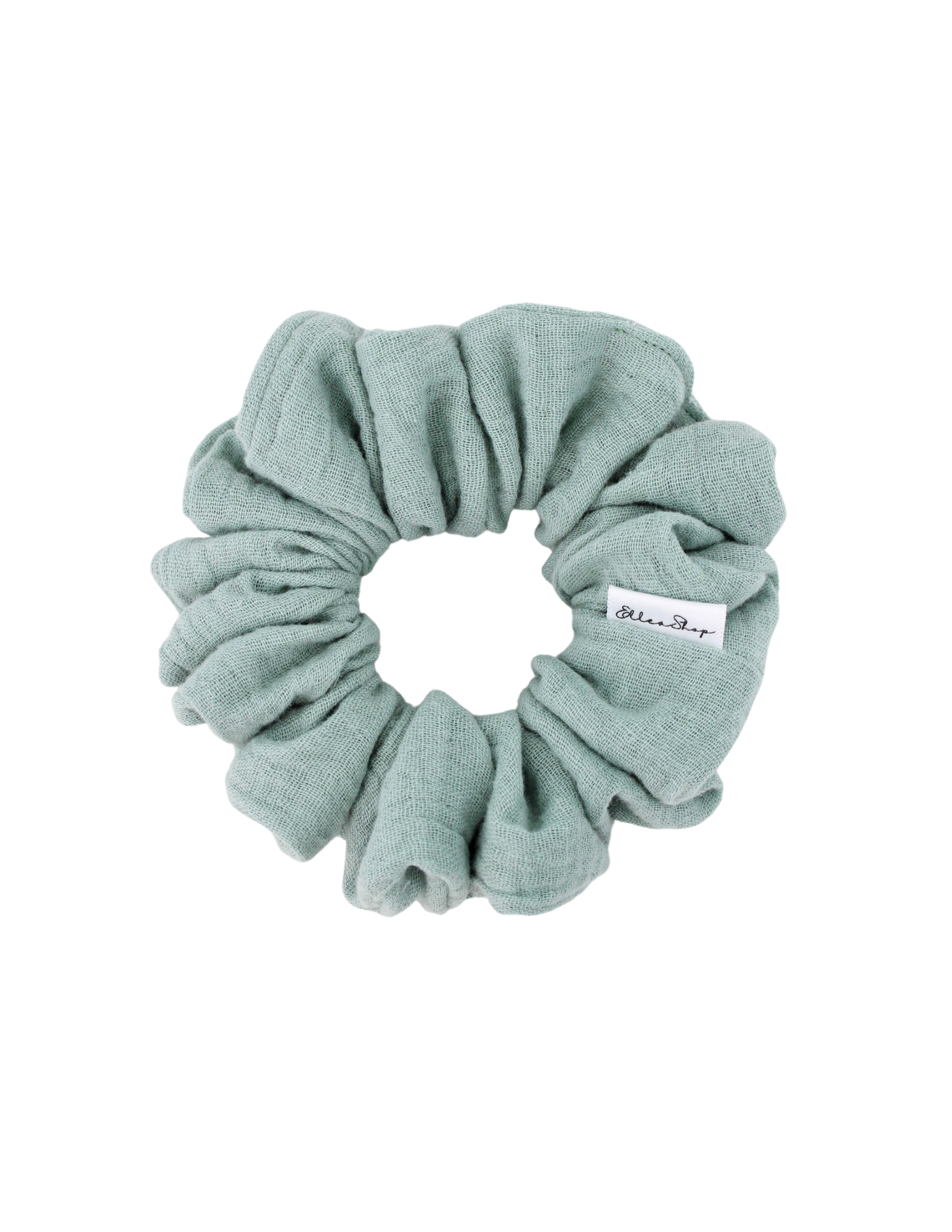 Sage Whisper Muslin Scrunchie - ElleaShop
