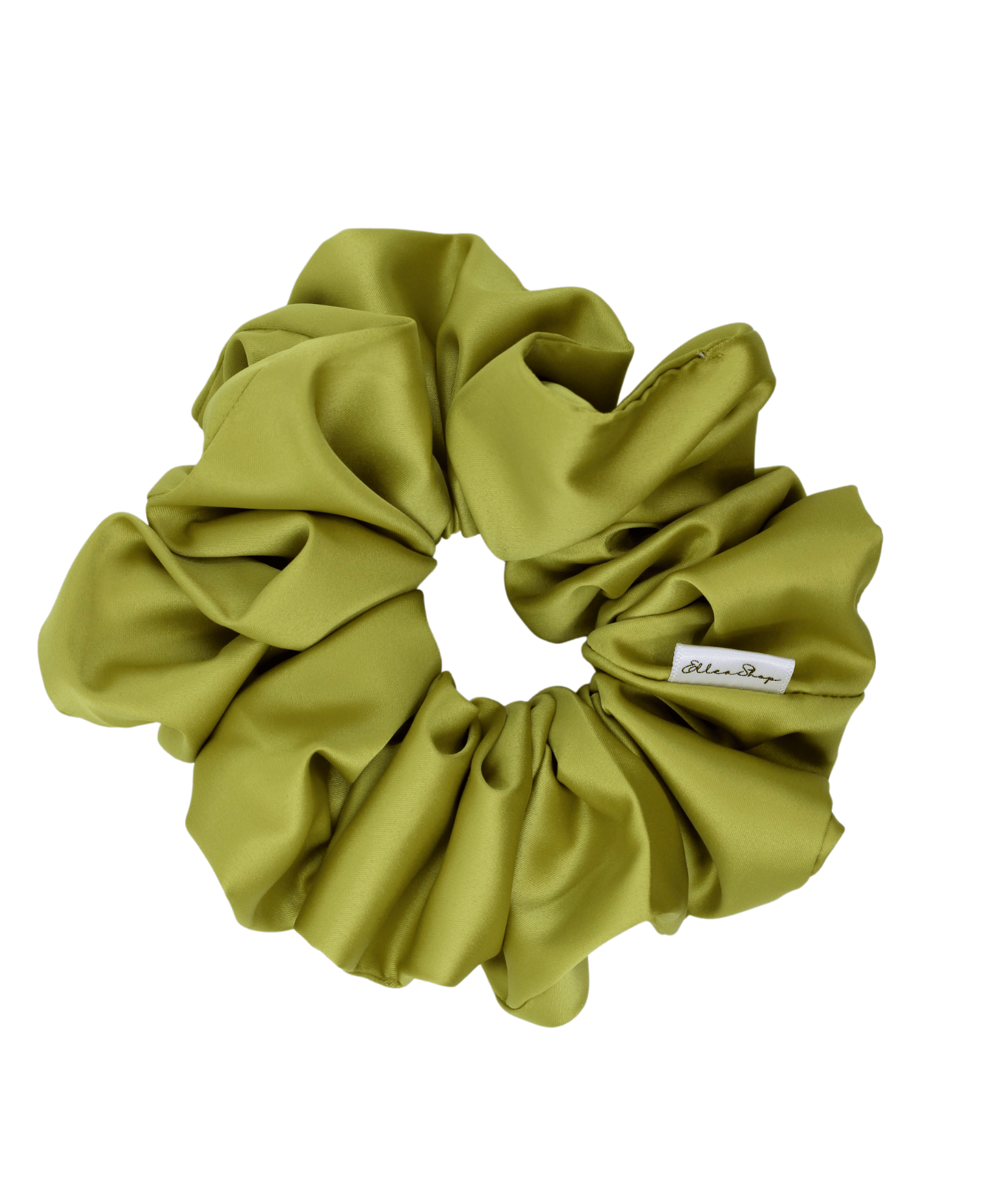 Mustard Satin Scrunchie