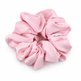 Baby Pink Satin Scrunchie - ElleaShop