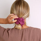 Purple Sweater Scrunchie