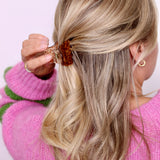 Amber Shell Mini Claw Clip