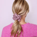 Flowering Vine Ribbed Scrunchie - ElleaShop