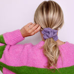 Wisteria Waffle Scrunchie - ElleaShop