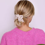Wheat Stria Scrunchie - ElleaShop