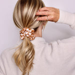 Caramel Plaid Scrunchie - ElleaShop
