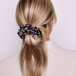 Navy Garden Scrunchie - ElleaShop