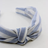 Striped Knotted Headband - ElleaShop
