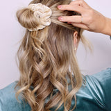 Champagne Velvet Scrunchie
