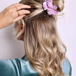 Lilac Velvet Scrunchie - ElleaShop