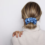 Blue Allure Luxe Satin Scrunchie - ElleaShop