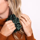Forest Satin Scrunchie