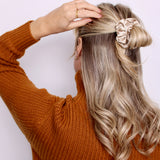Oyster Luxe Satin Scrunchie
