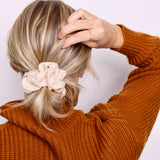 Eggnog Soft Ribbed Scrunchie
