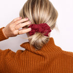 Cabernet Muslin Scrunchie - ElleaShop