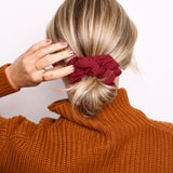 Cabernet Muslin Scrunchie - ElleaShop