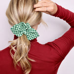 Evergreen Bow Scrunchie - ElleaShop