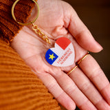 Fièrement Acadienne Keychain