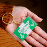 Fièrement Franco Keychain