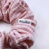 Pink Stripes Scrunchie - ElleaShop