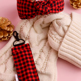 Black & Red Lip Balm Keychain