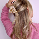 Honey Pearl Mini Claw Clip