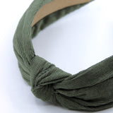 Khaki Corduroy Knotted Headband