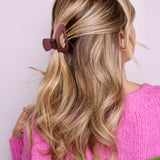 Cacao Crescent Mini Claw Clip